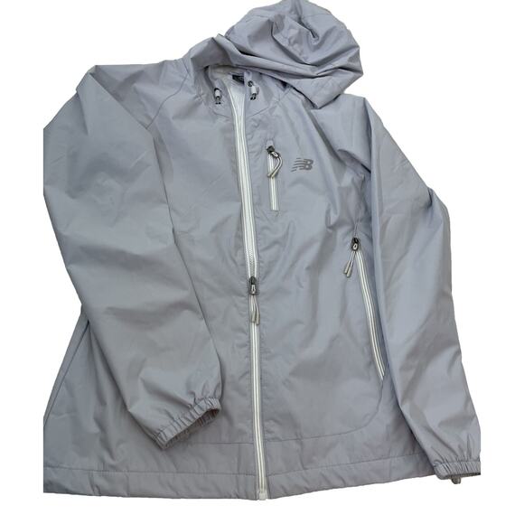 New Balance Jackets & Blazers - New Balance Wind Breaker Women M Light Gray
